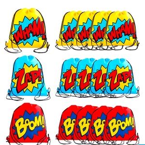 1 Doz non woven 12 superhero drawstring bags 🦸‍♀️